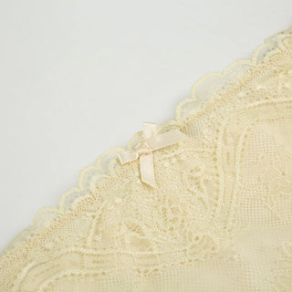 Bow lace double layer hip skirt