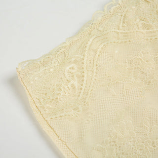 Bow lace double layer hip skirt