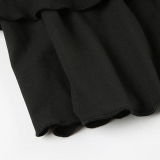 One collar waist slim long sleeve dress