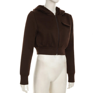 Hooded fur stitching zipper