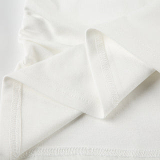 Off-shoulder irregular pleated top