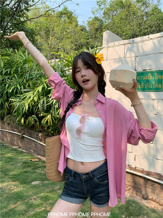 cool draping sun shirt