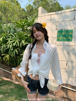 cool draping sun shirt