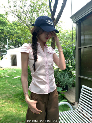 retro plaid polo shirt