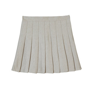 pleated commuter gray skirt