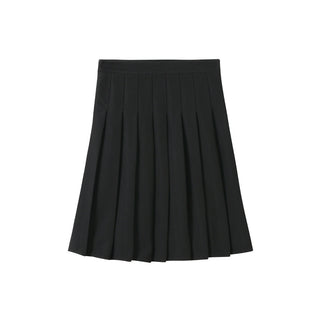pleated miu wool skirt