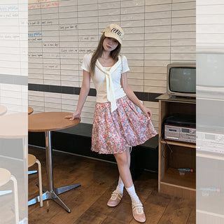 lace-up slimming short top