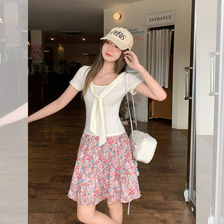 lace-up slimming short top