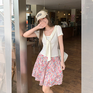 lace-up slimming short top