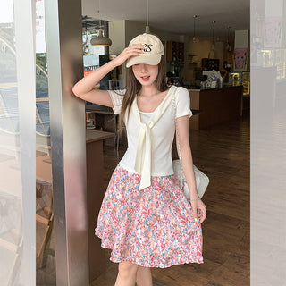 lace-up slimming short top