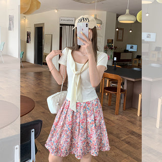 lace-up slimming short top