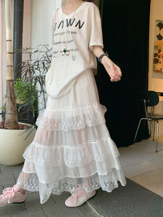 printed lace 2pc set