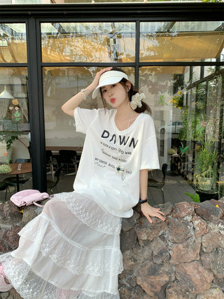 printed lace 2pc set