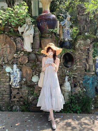 halter tied vacation dress