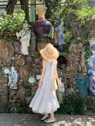 halter tied vacation dress