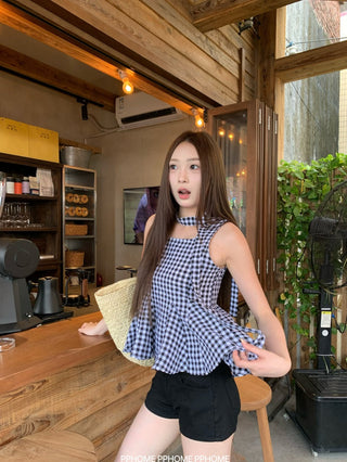 sweet plaid doll shirt