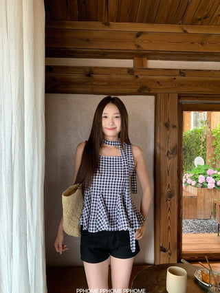 sweet plaid doll shirt