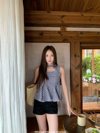sweet plaid doll shirt