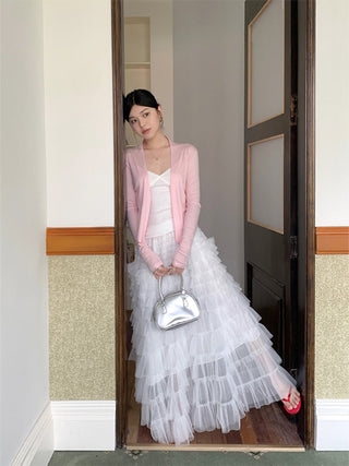 net yarn cake skirt