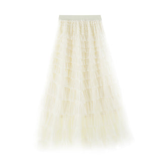 net yarn cake skirt