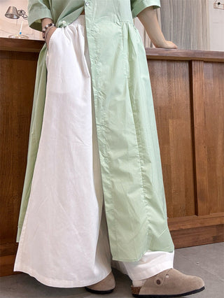 green shirt dress