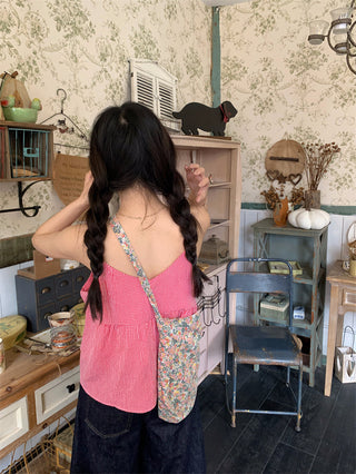 v-neck plaid camisole