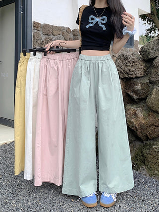 solid Yamamoto casual pants