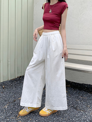 solid Yamamoto casual pants