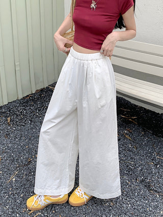 solid Yamamoto casual pants