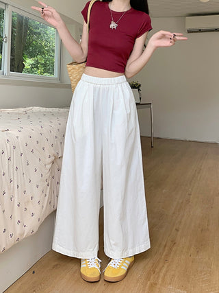 solid Yamamoto casual pants