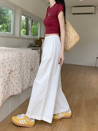 solid Yamamoto casual pants