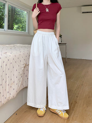 solid Yamamoto casual pants