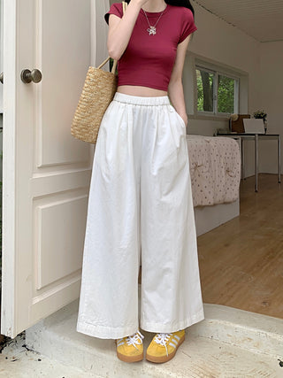 solid Yamamoto casual pants