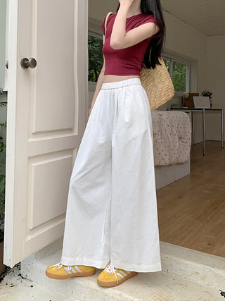 solid Yamamoto casual pants