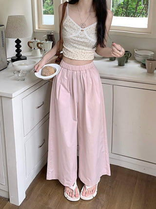 solid Yamamoto casual pants