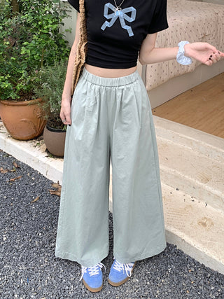 solid Yamamoto casual pants