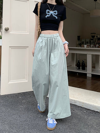 solid Yamamoto casual pants