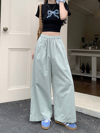 solid Yamamoto casual pants