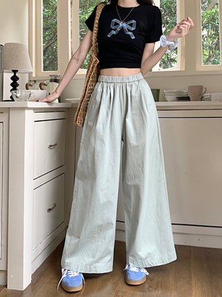 solid Yamamoto casual pants