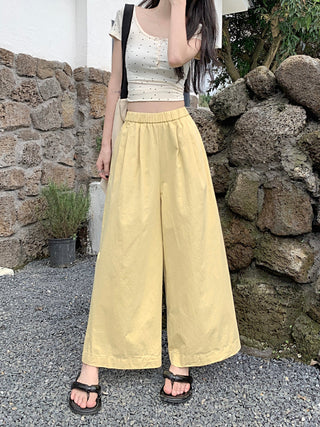solid Yamamoto casual pants