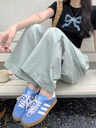 solid Yamamoto casual pants