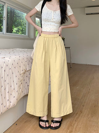 solid Yamamoto casual pants