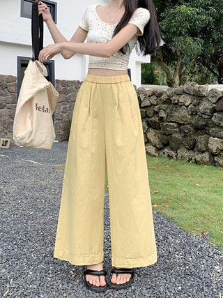 solid Yamamoto casual pants