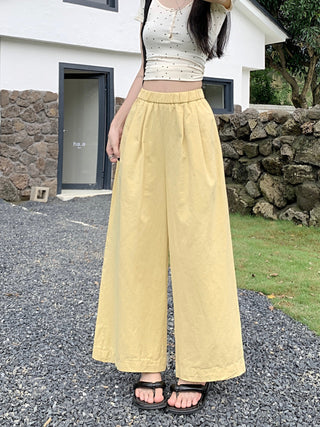 solid Yamamoto casual pants