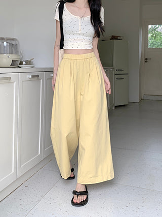 solid Yamamoto casual pants