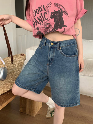 retro washed fifth jeans