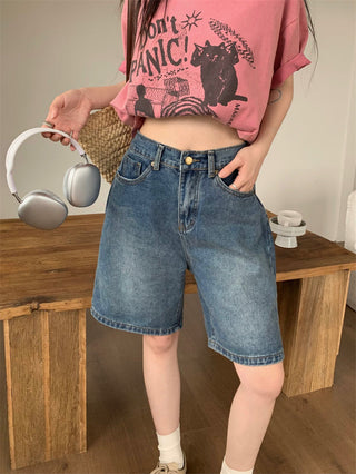 retro washed fifth jeans