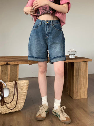 retro washed fifth jeans