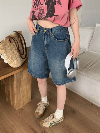 retro washed fifth jeans