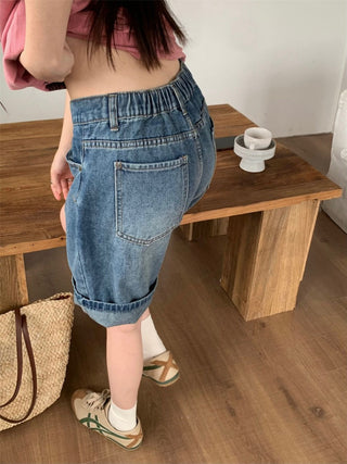 retro washed fifth jeans